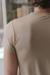 BASERANGE Classic Bamboo Fiber and Cotton Slim Fit T-shirt Series Collection Round Neck Bottoming Shirt France BAS-TOCT-BL-000-COCHLEA